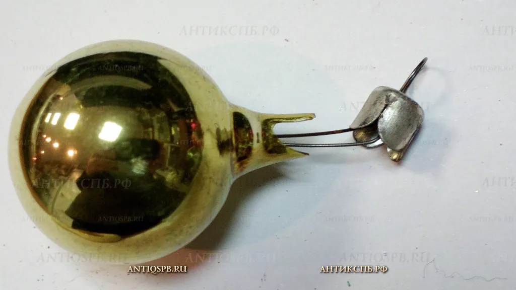 Елочная игрушка стеклянная "Шар". СССР. №19359.70